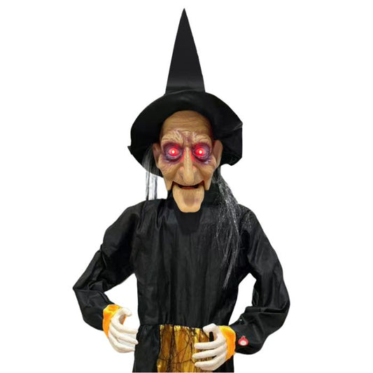 1.7m Halloween Witch With Sound and Lights
