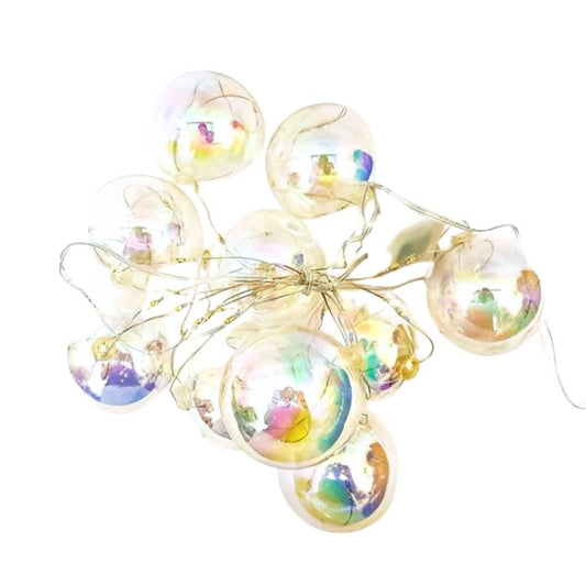 10 LED Rainbow Ball String Lights (Warm White)