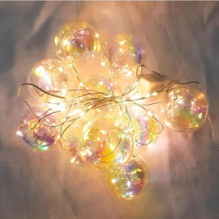 10 LED Rainbow Ball String Lights (Warm White)