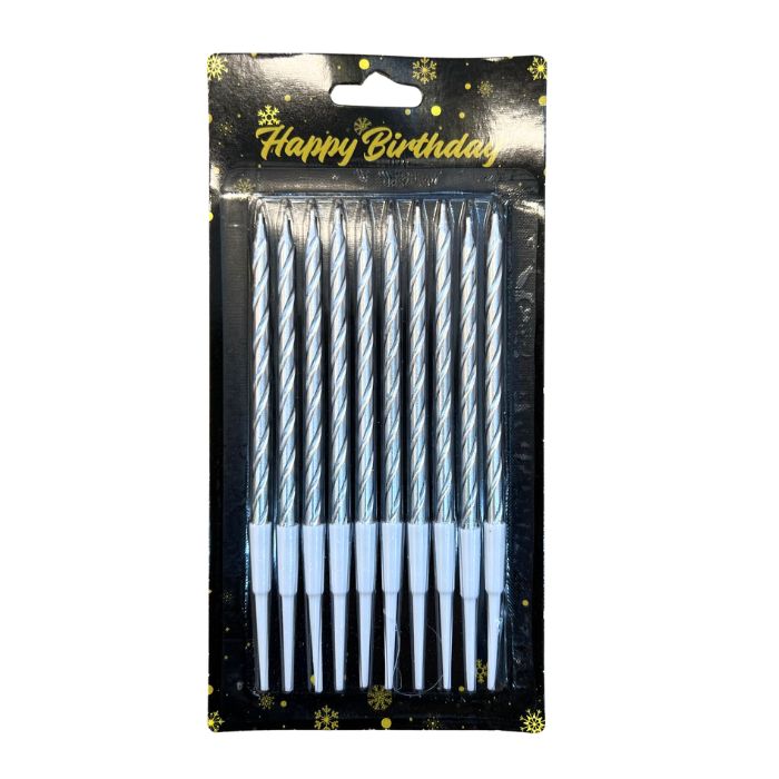 10cm Shiny Spiral Candles