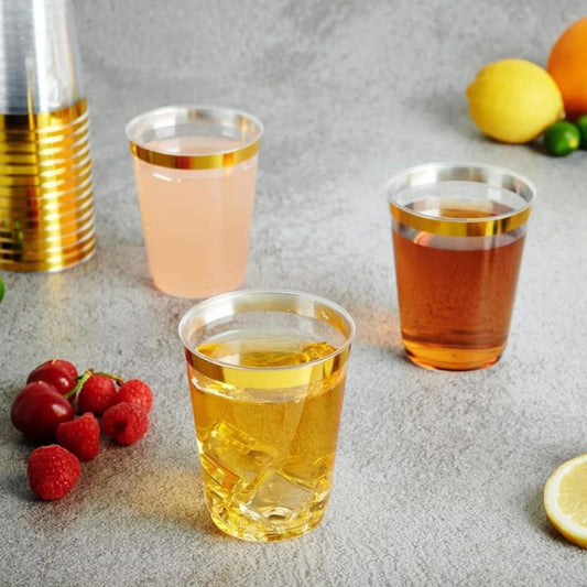 10oz Hotstamp Transparent Plastic Cup 10pcs