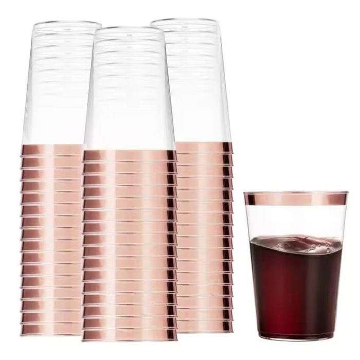 10oz Hotstamp Transparent Plastic Cup 10pcs