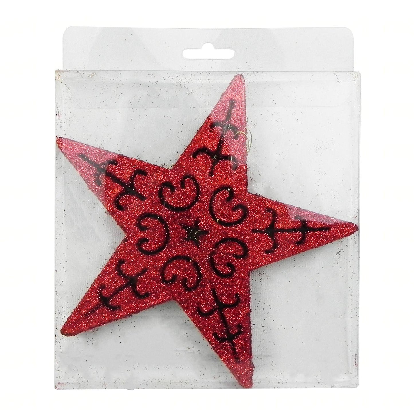 14cm Glitter Hanging Star HS005 (5pcs)
