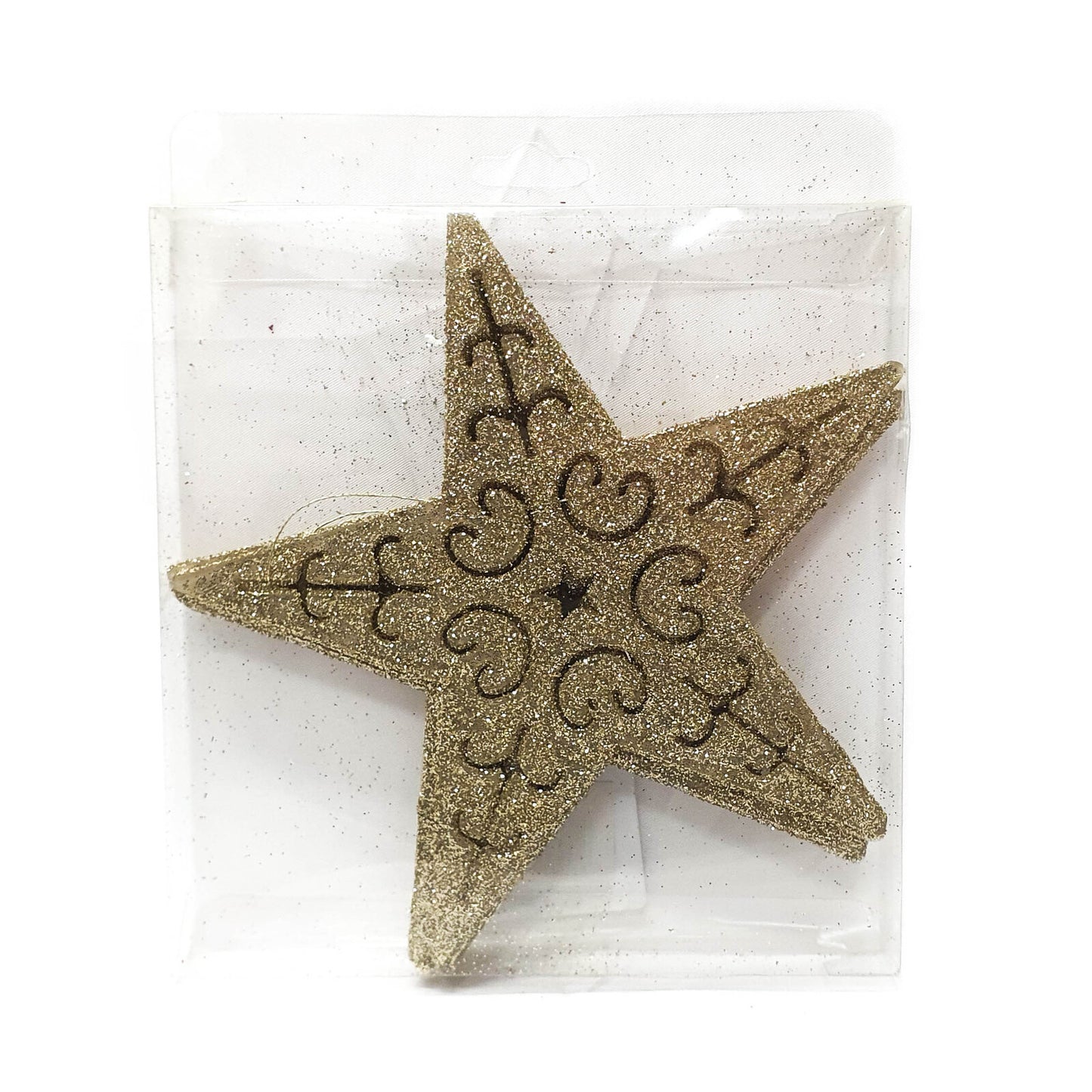 14cm Glitter Hanging Star HS005 (5pcs)