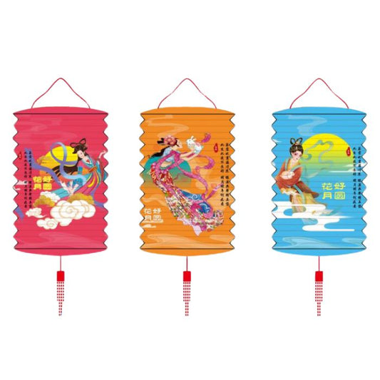 16cm A1802 Traditional Paper Lantern (Chang E) 12pcs