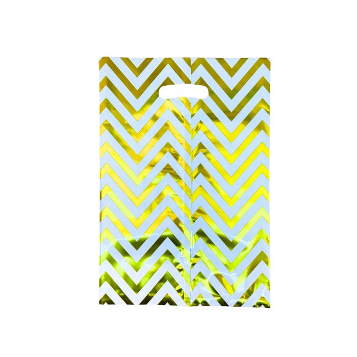 17x25cm Wave Metallic Loot Bag (10pc)