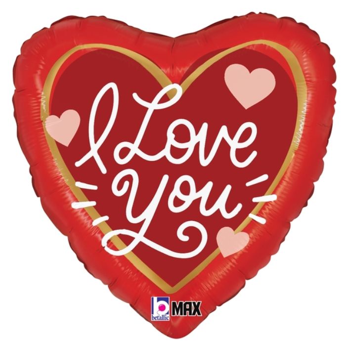 18 Inch I Love You Message Heart Foil Balloon BL26332P