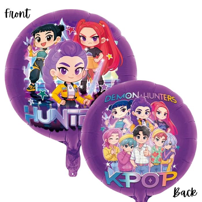18 Inch Kpop Demon Hunters Foil Balloon BYQ372