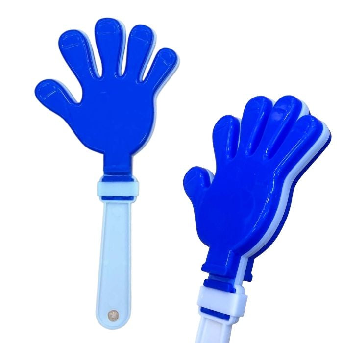 Plastic Hand Clapper 12pc (Blue White)