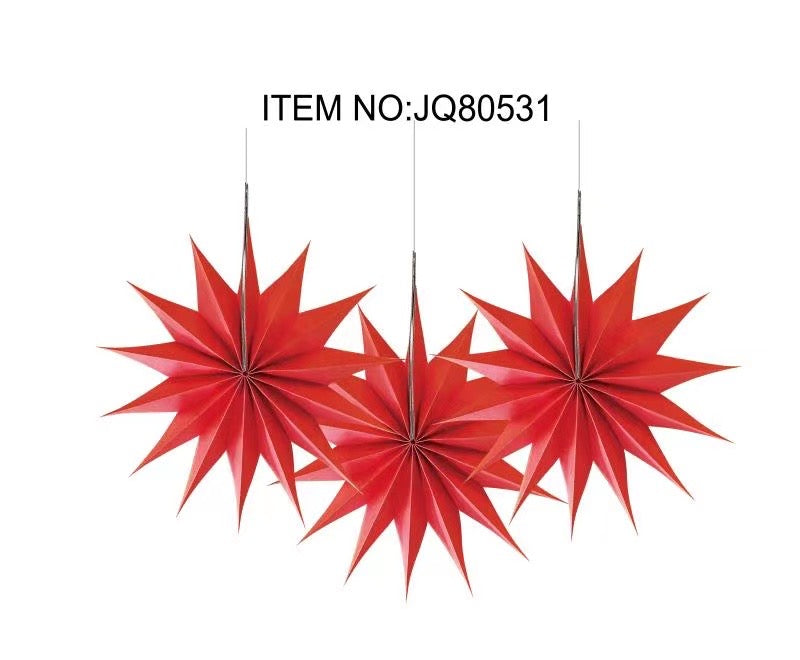 6pc Paper Star Set