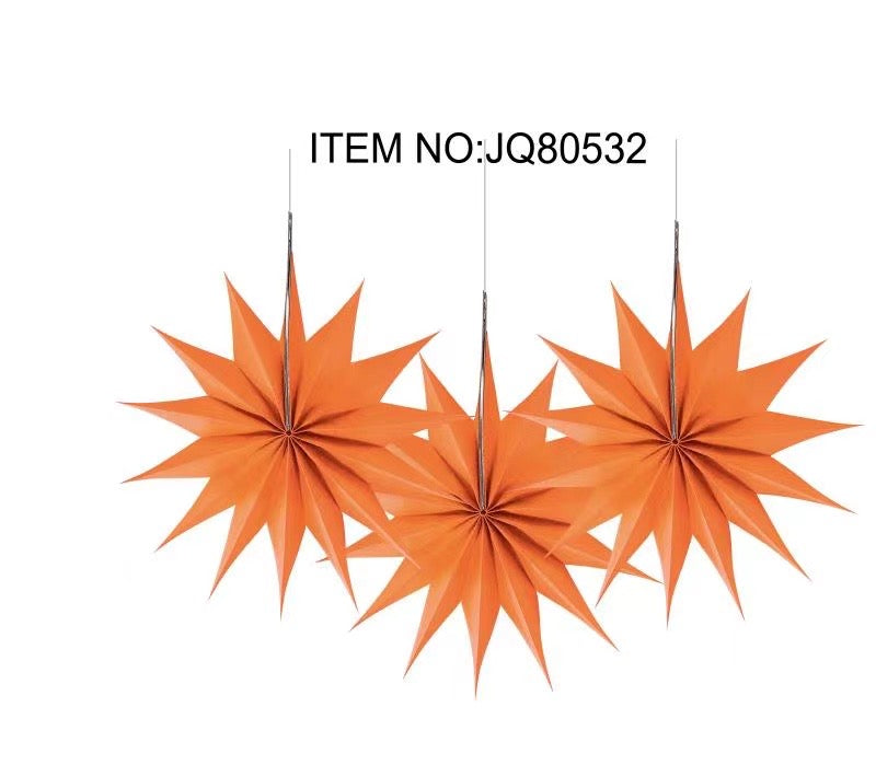 6pc Paper Star Set