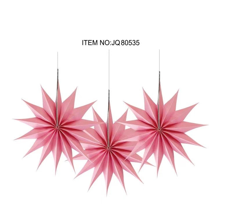 6pc Paper Star Set