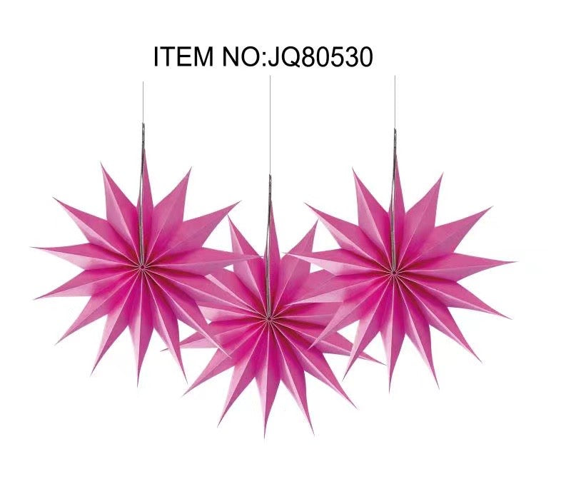 6pc Paper Star Set