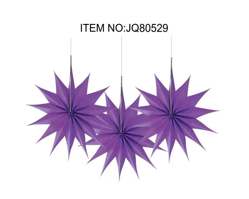 6pc Paper Star Set