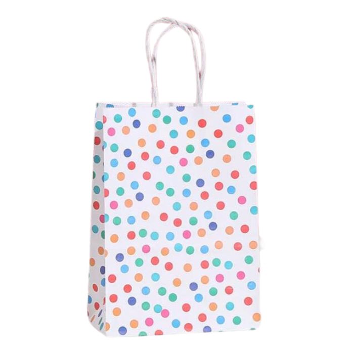 Dots Colorful Kraft Paper Bag (Rainbow)