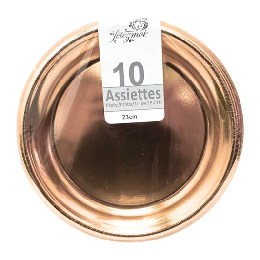 Round Shiny Plastic Plates