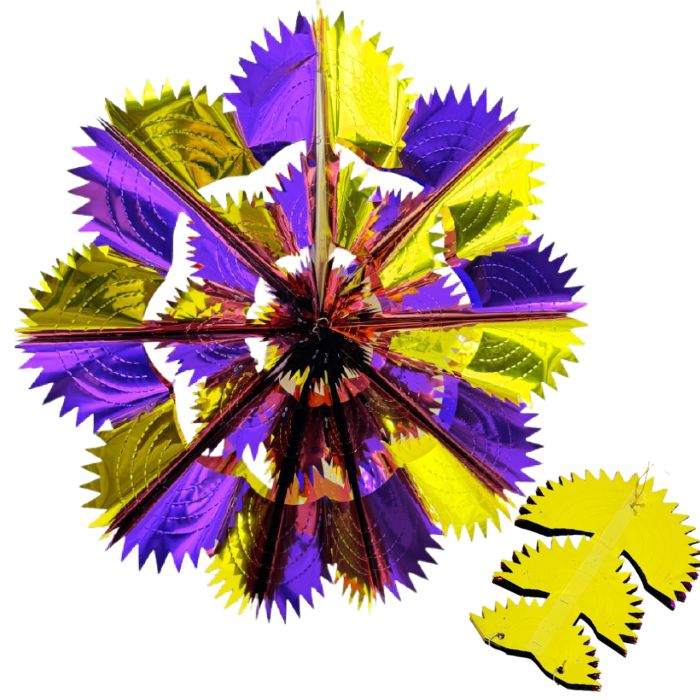 25" Diwali Foil Fan Decoration TY007