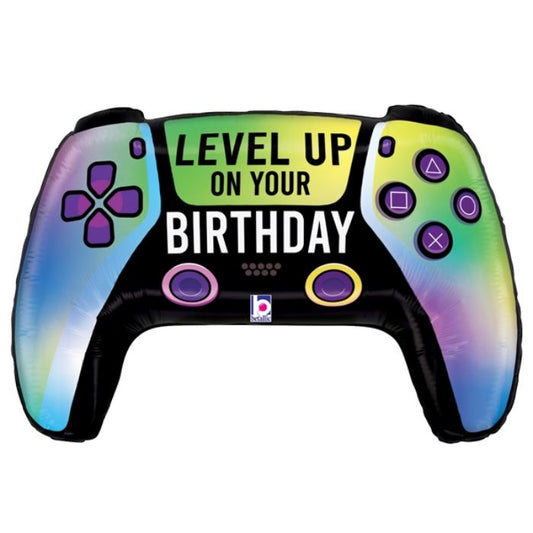 30 Vivid Game Controller Bday Foil Balloon BL25535P