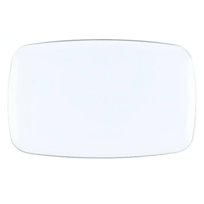 32cm Premium Rectangle Plastic Plate (3pcs)
