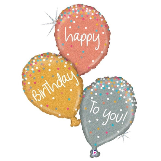 40" Rose Gold Bday Foil Balloon BL35852P
