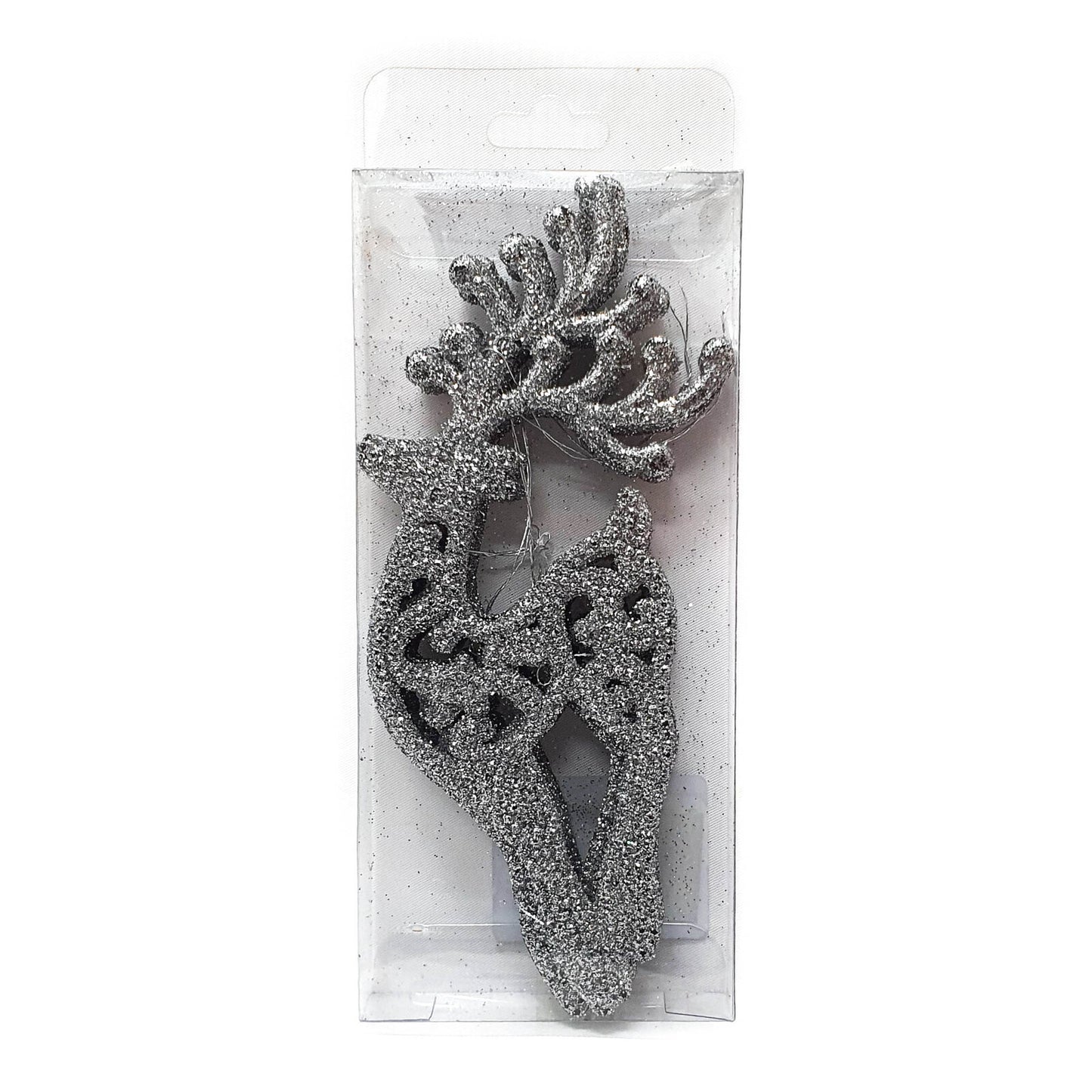 14.5cm Glitter Hanging Reindeer HS047 (5pcs)