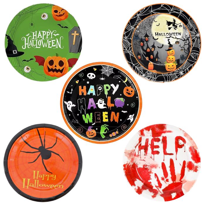 7" Halloween Paper Plates 10pcs