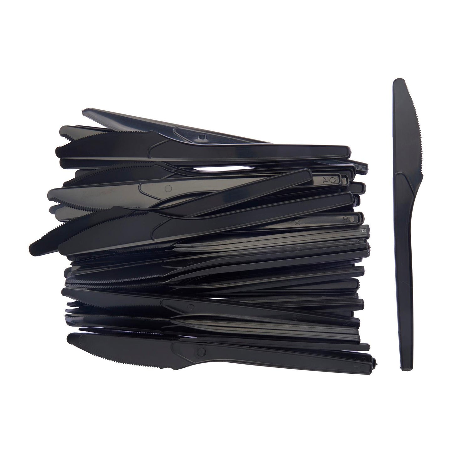 Black Plastic Utensils (50pc)