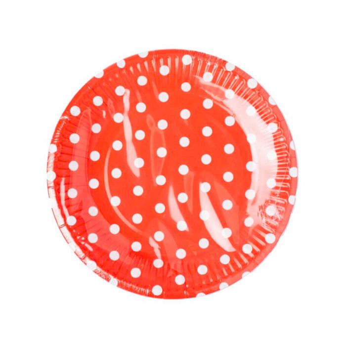 Polka Dots Paper Plates (10pcs)