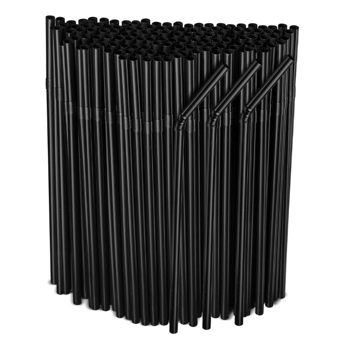8" Bendable Plastic Straw (250pcs)