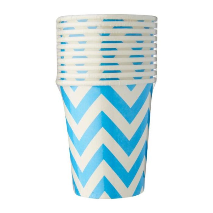 8oz Big Wave Design Paper Cups (10pcs)