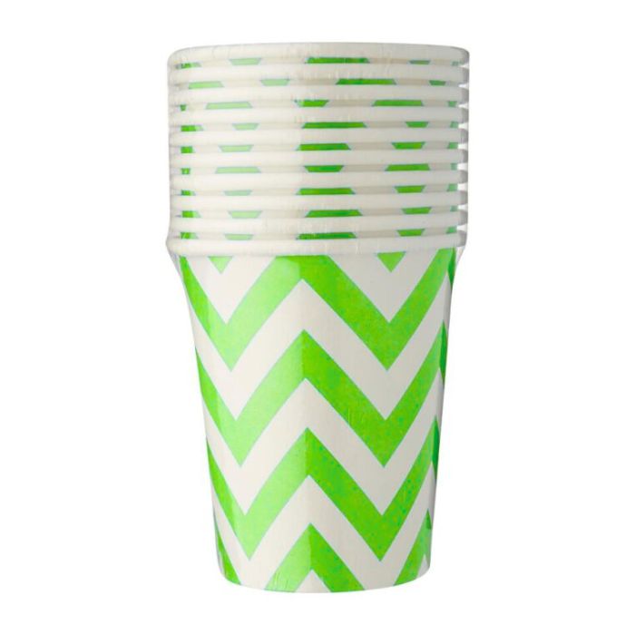 8oz Big Wave Design Paper Cups (10pcs)
