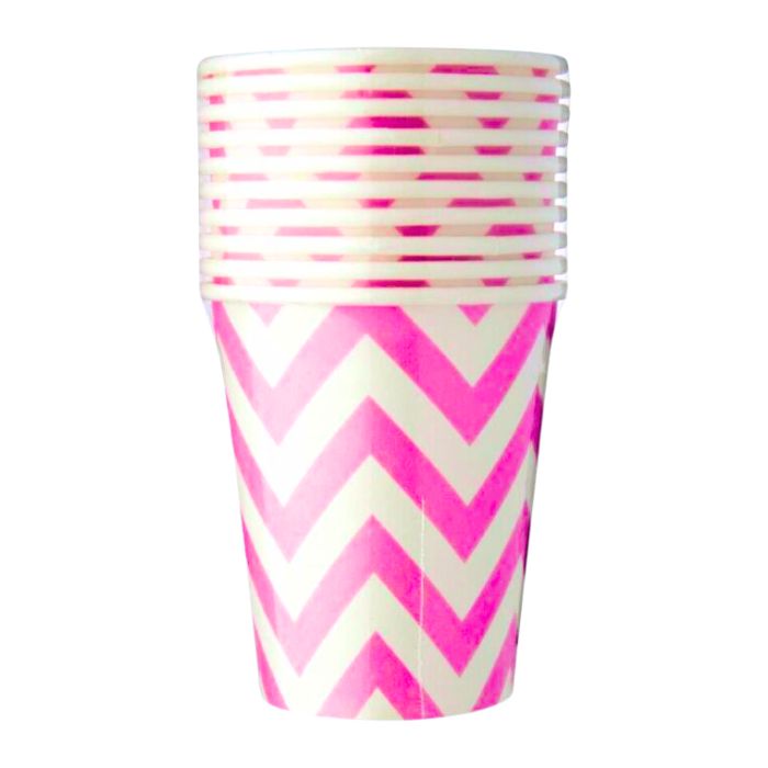 8oz Big Wave Design Paper Cups (10pcs)