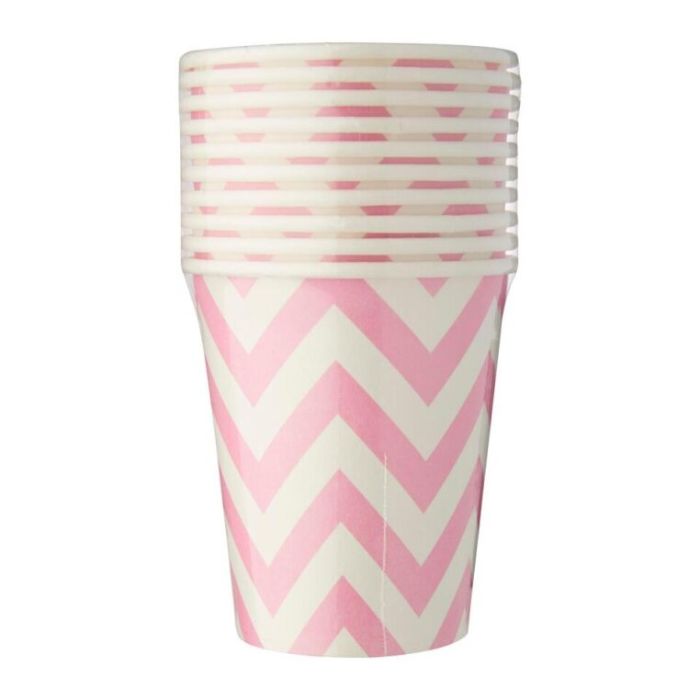 8oz Big Wave Design Paper Cups (10pcs)
