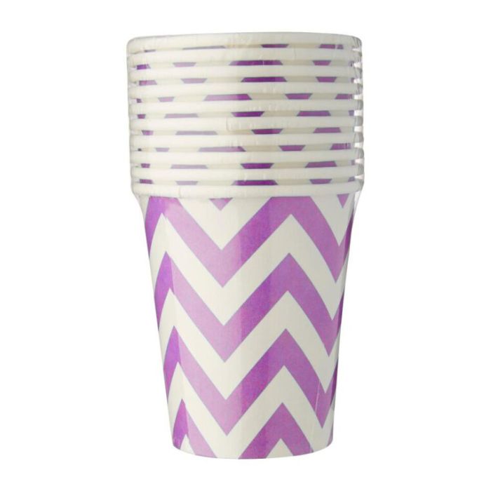 8oz Big Wave Design Paper Cups (10pcs)