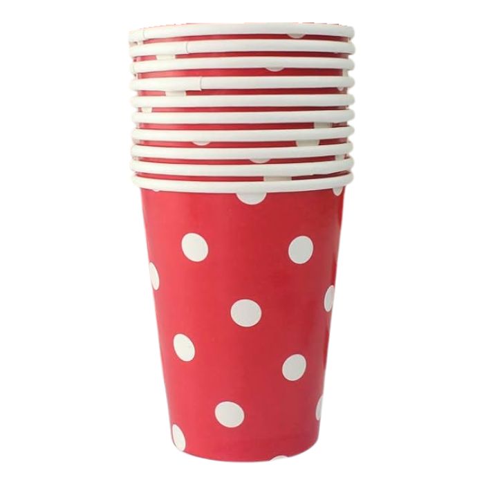 8oz Polka Dots Paper Cups (10pcs)