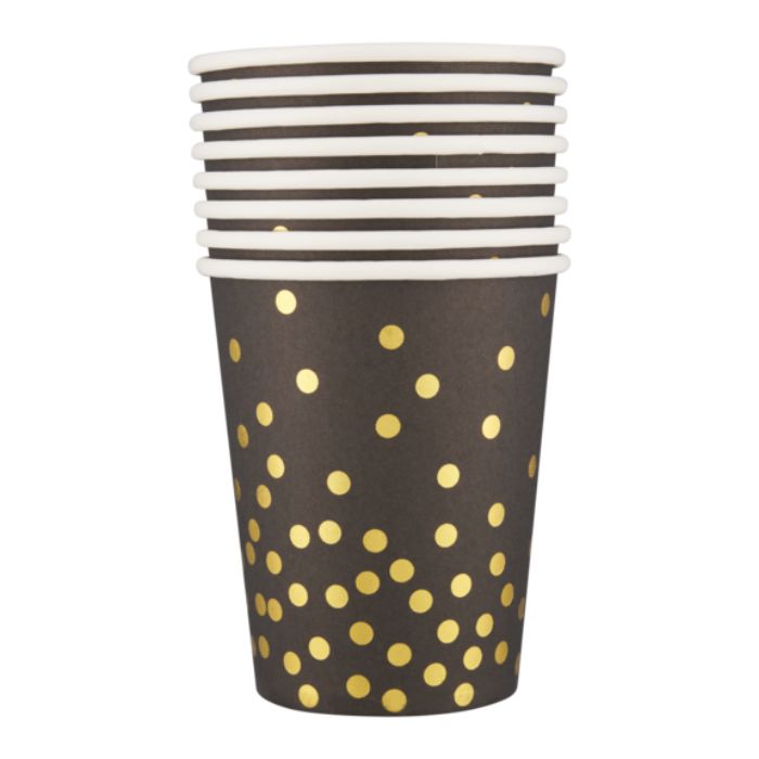 Shiny Gold Dots Theme Tableware