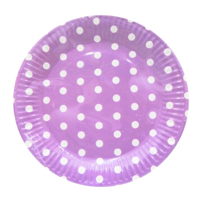 Polka Dots Paper Plates (10pcs)