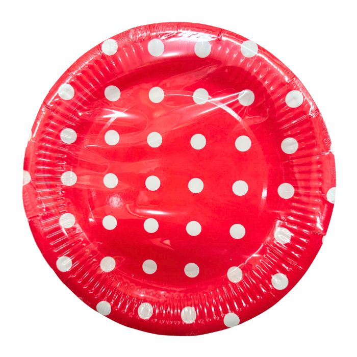 Polka Dots Paper Plates (10pcs)