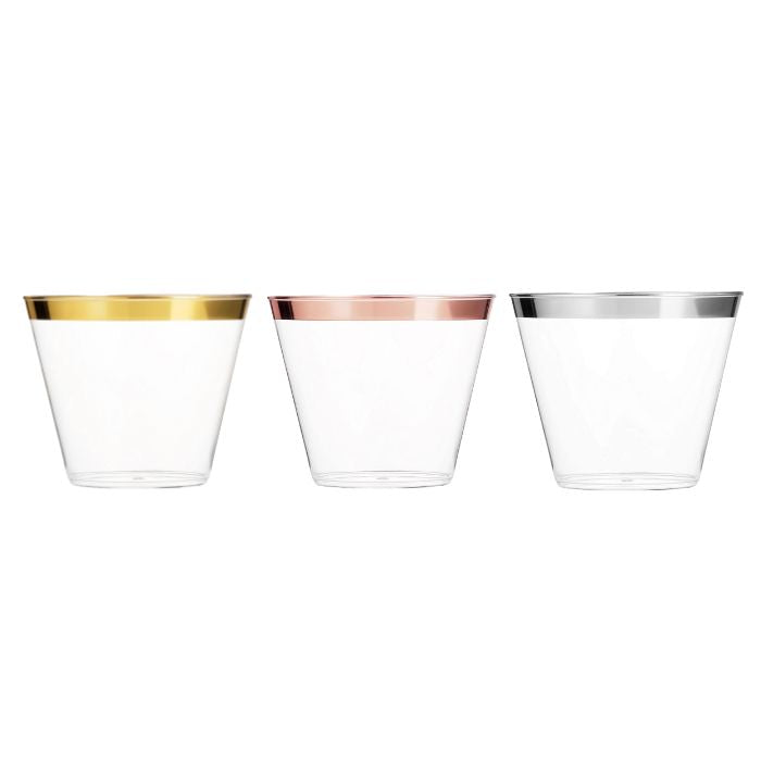 9oz Hotstamp Transparent Plastic Cup 10pcs