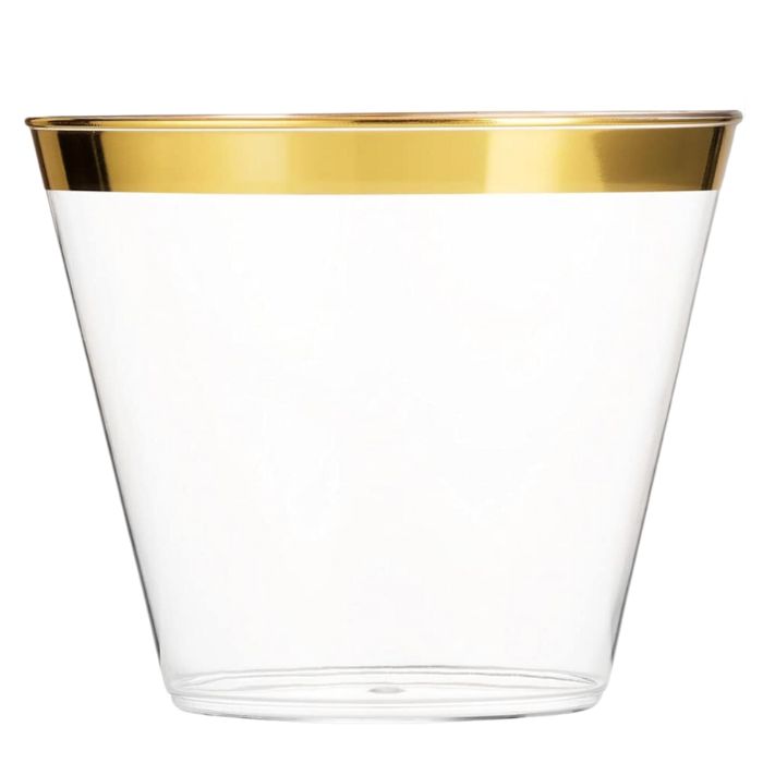 9oz Hotstamp Transparent Plastic Cup 10pcs