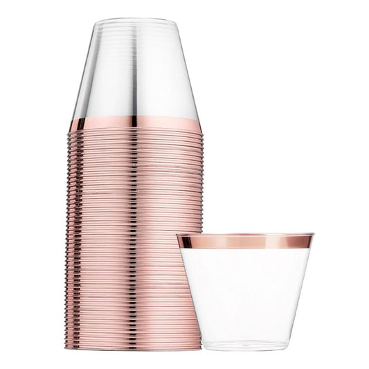 9oz Hotstamp Transparent Plastic Cup 10pcs