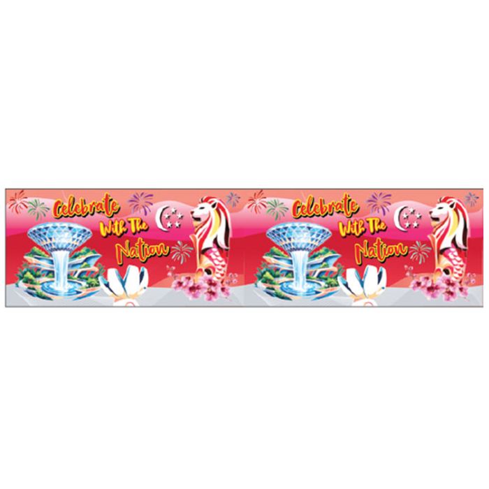 BU2 Singapore Bunting (91cm x 2metres)