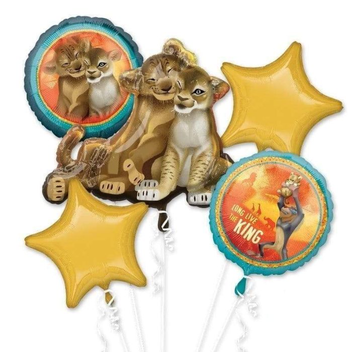 Lion King Balloon 5pc Bouquet 39877