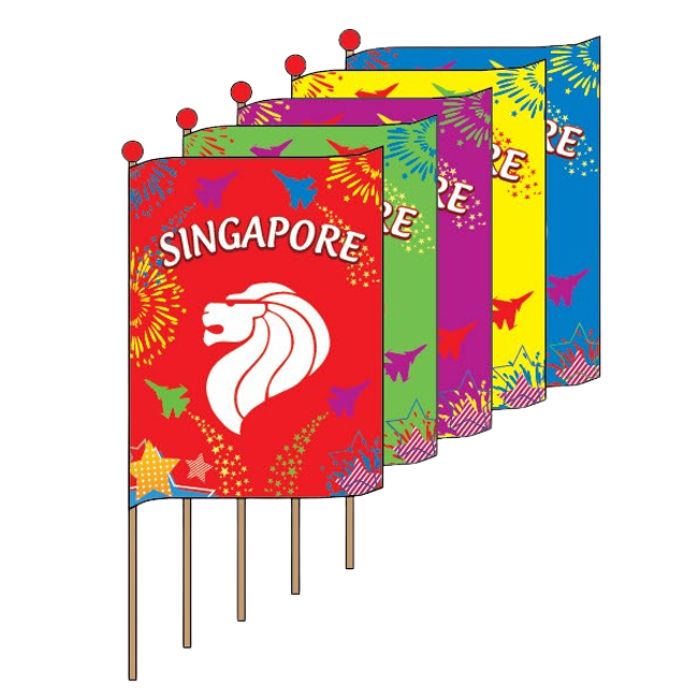 CF2 White Lionhead Colored Flag