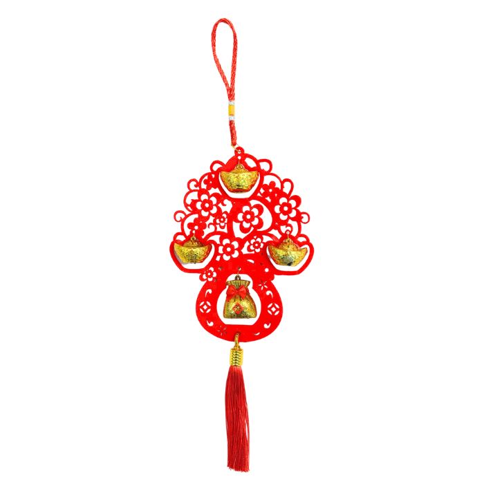 CNY 15x46cm Velvet Tree Hanging Decoration