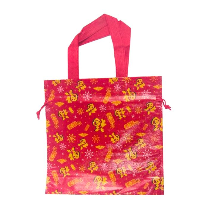CNY 27x27cm Non-Woven Fu Drawstring Bag (2715A)