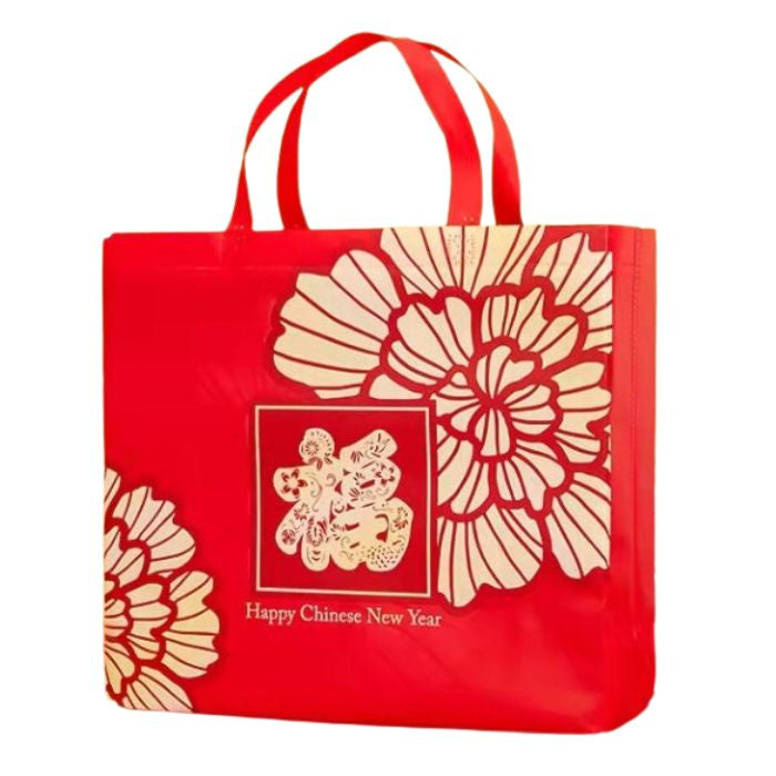 CNY 38x35x13cm Non-woven Bag Floral Fu H3812