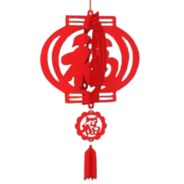 CNY 6pc Non-woven Hanging Decoration