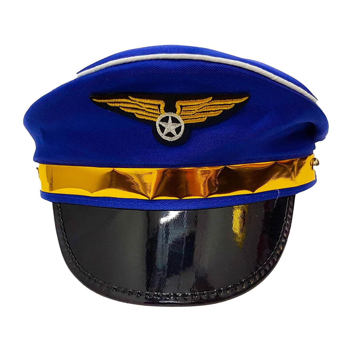 Blue Pilot Captain Hat