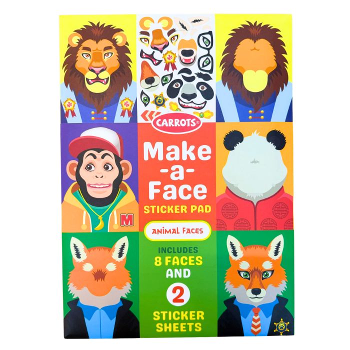 Carrots Make-a-face Sticker Pad (Assorted)
